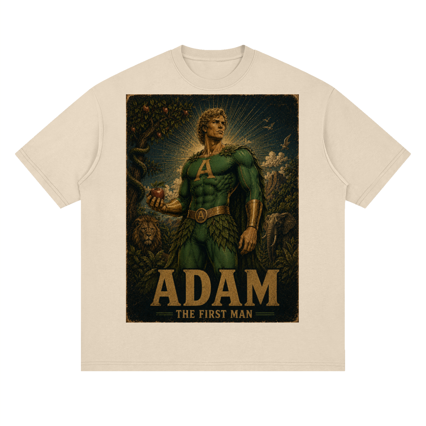 Adam Heroic Streetwear Loose Drop Shoulder T-Shirt