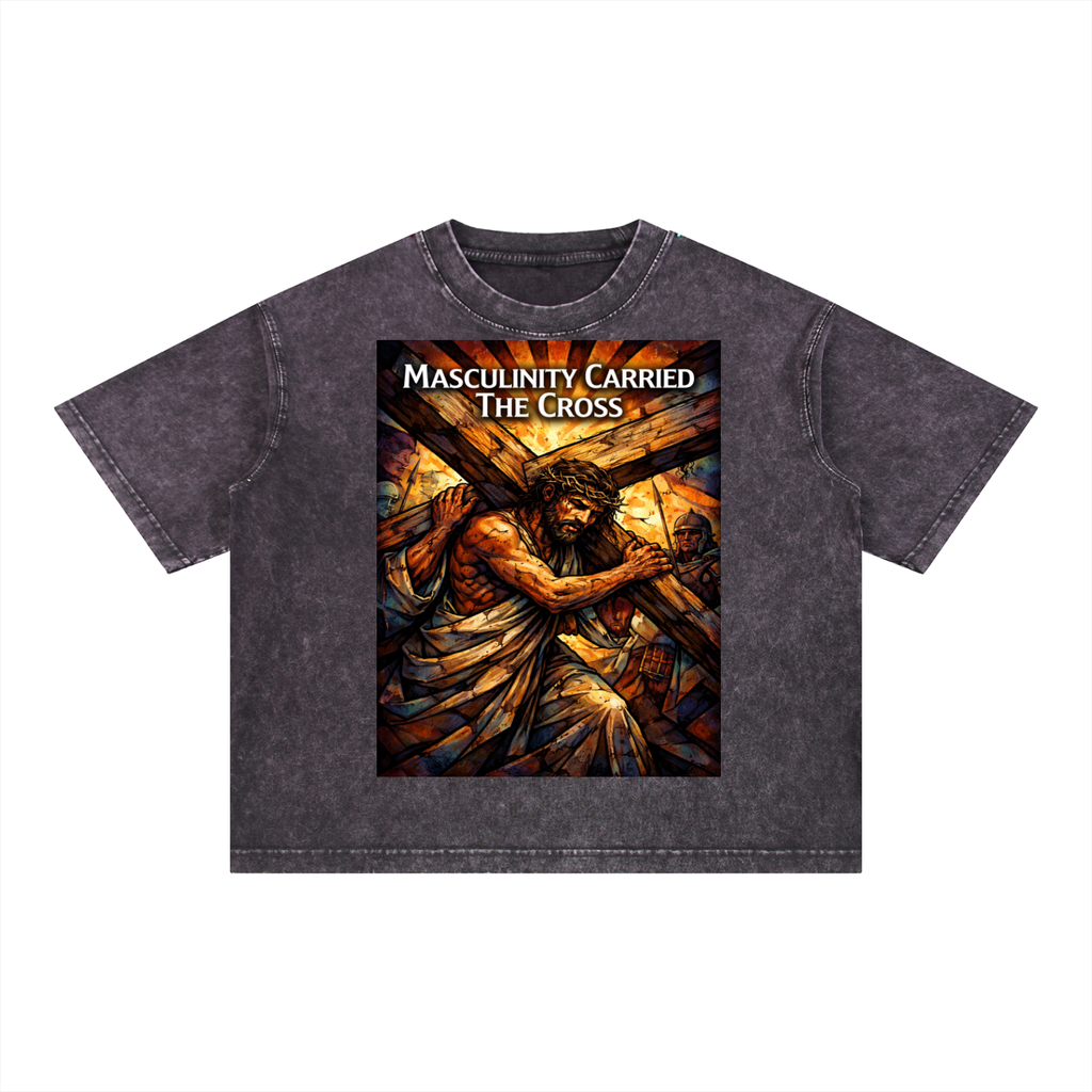 Mineral Wash Boxy Cotton T-Shirt