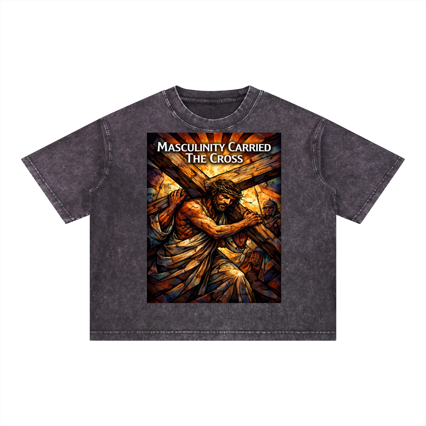 Mineral Wash Boxy Cotton T-Shirt