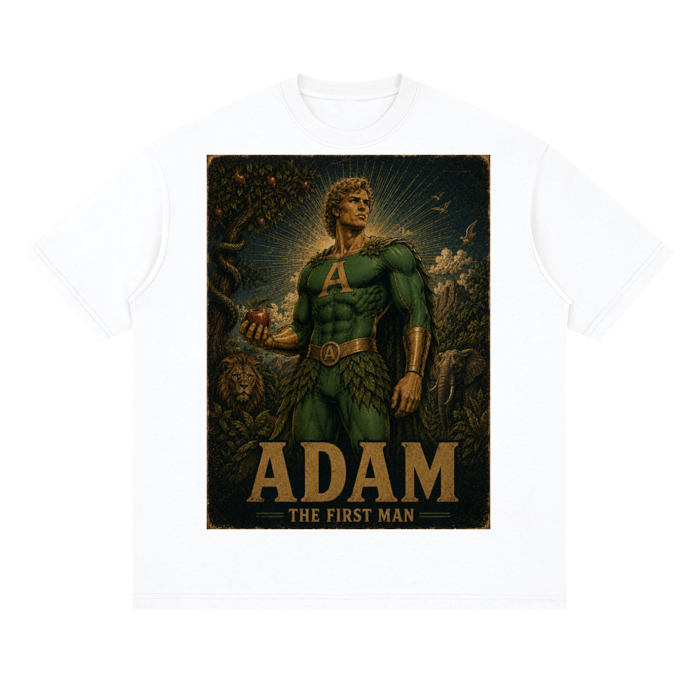 Adam Heroic Streetwear Loose Drop Shoulder T-Shirt