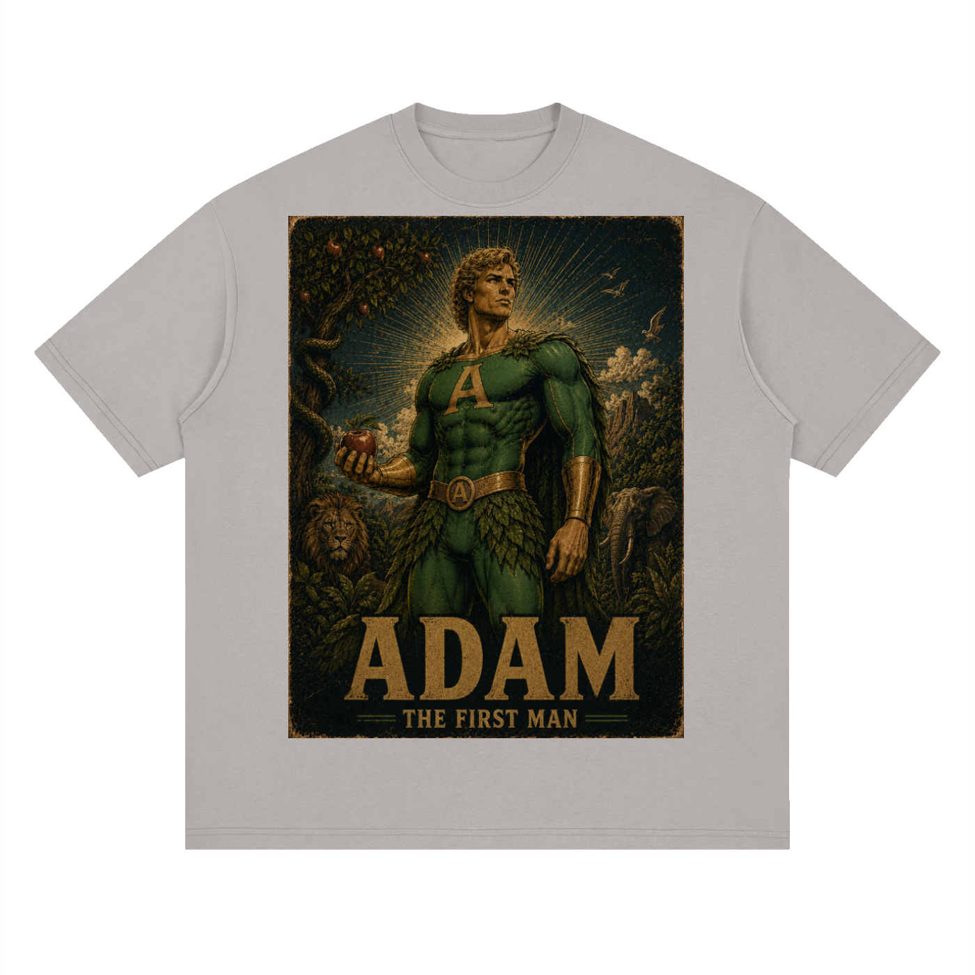 Adam Heroic Streetwear Loose Drop Shoulder T-Shirt