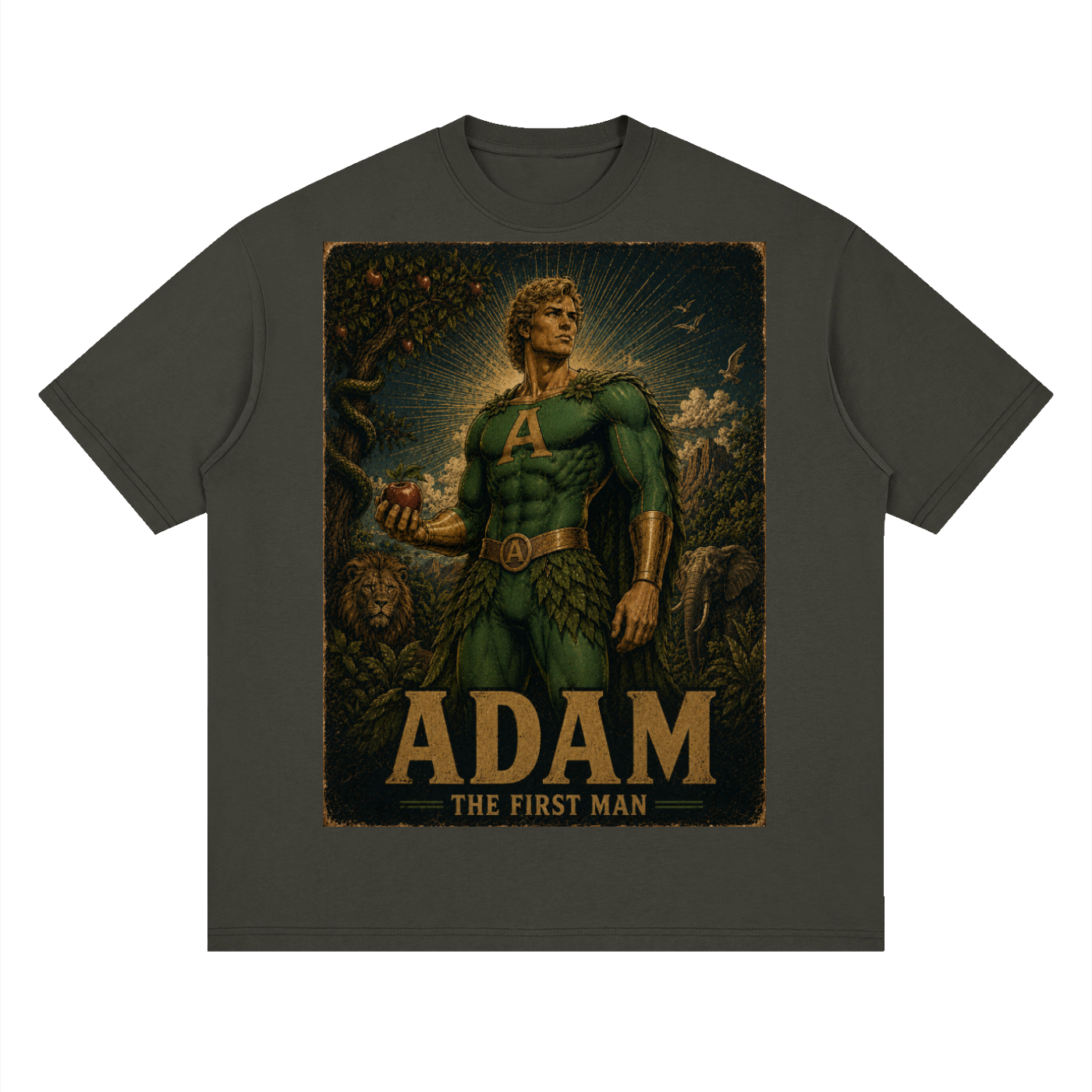 Adam Heroic Streetwear Loose Drop Shoulder T-Shirt