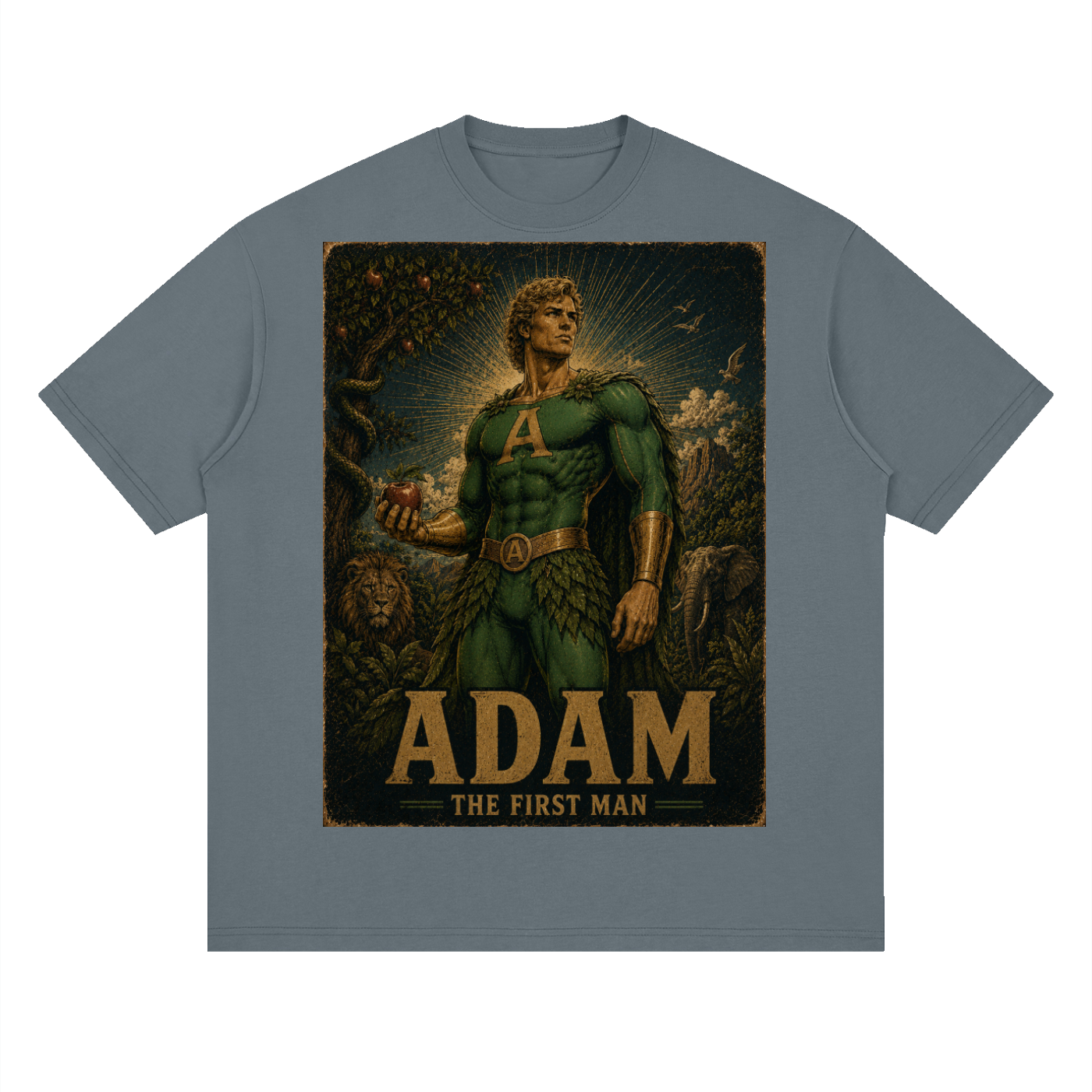 Adam Heroic Streetwear Loose Drop Shoulder T-Shirt
