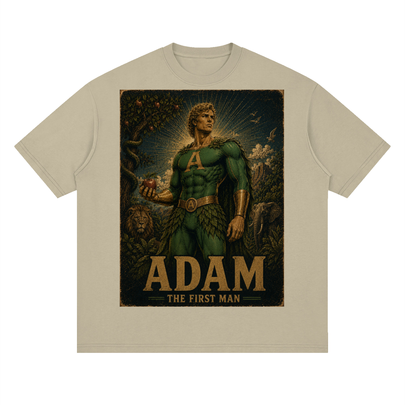 Adam Heroic Streetwear Loose Drop Shoulder T-Shirt