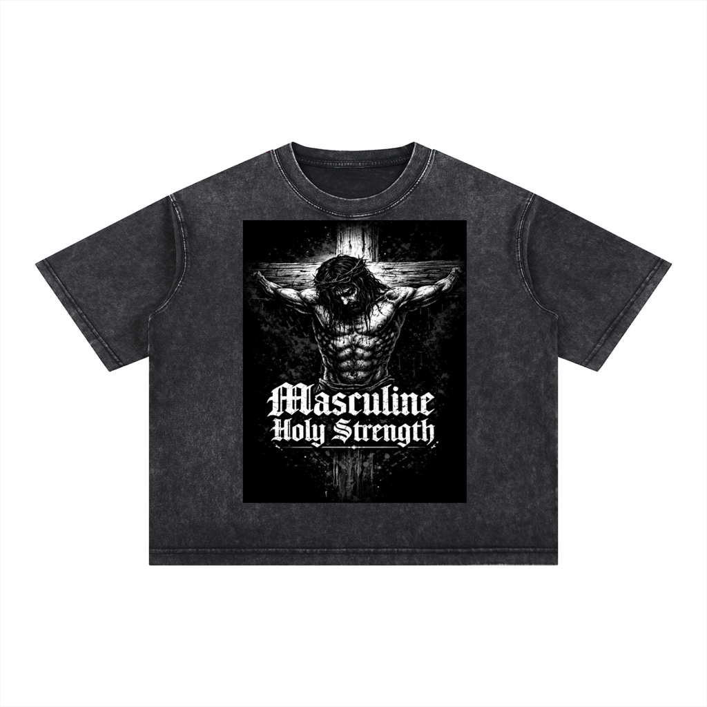Mineral Wash Boxy Cotton T-Shirt