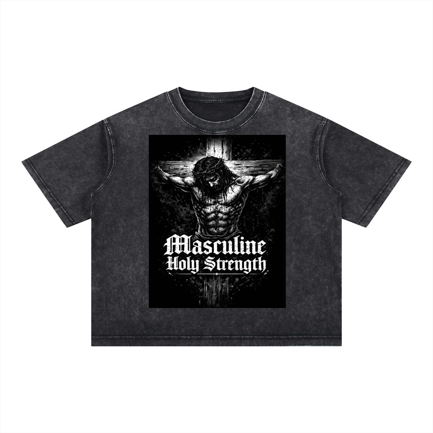 Mineral Wash Boxy Cotton T-Shirt