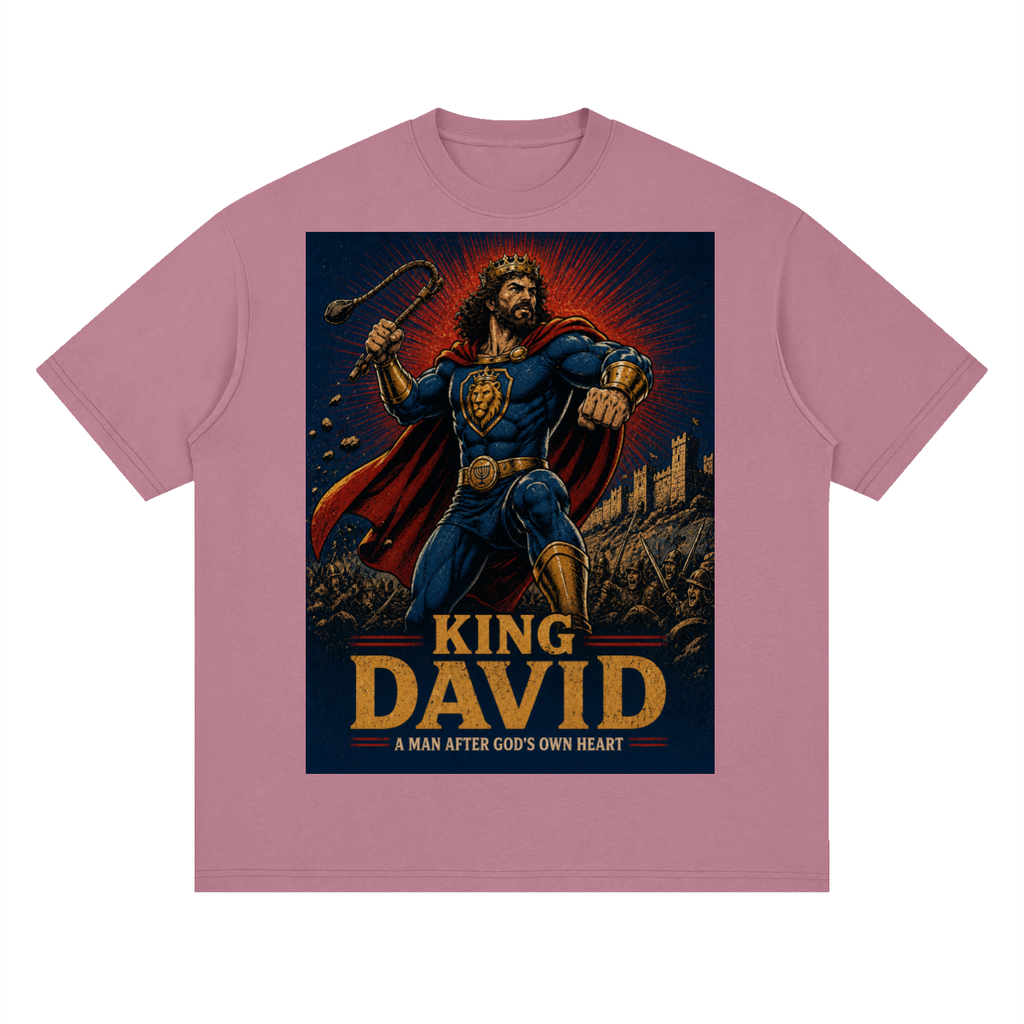 King David Heroic Streetwear Loose Drop Shoulder T-Shirt