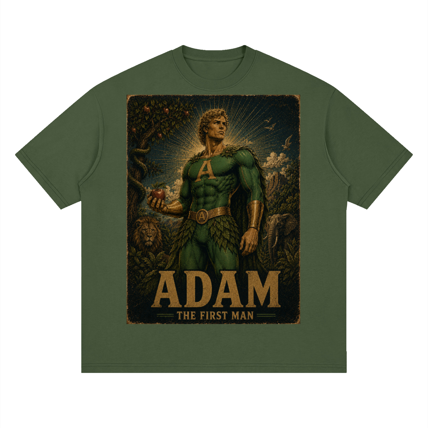 Adam Heroic Streetwear Loose Drop Shoulder T-Shirt
