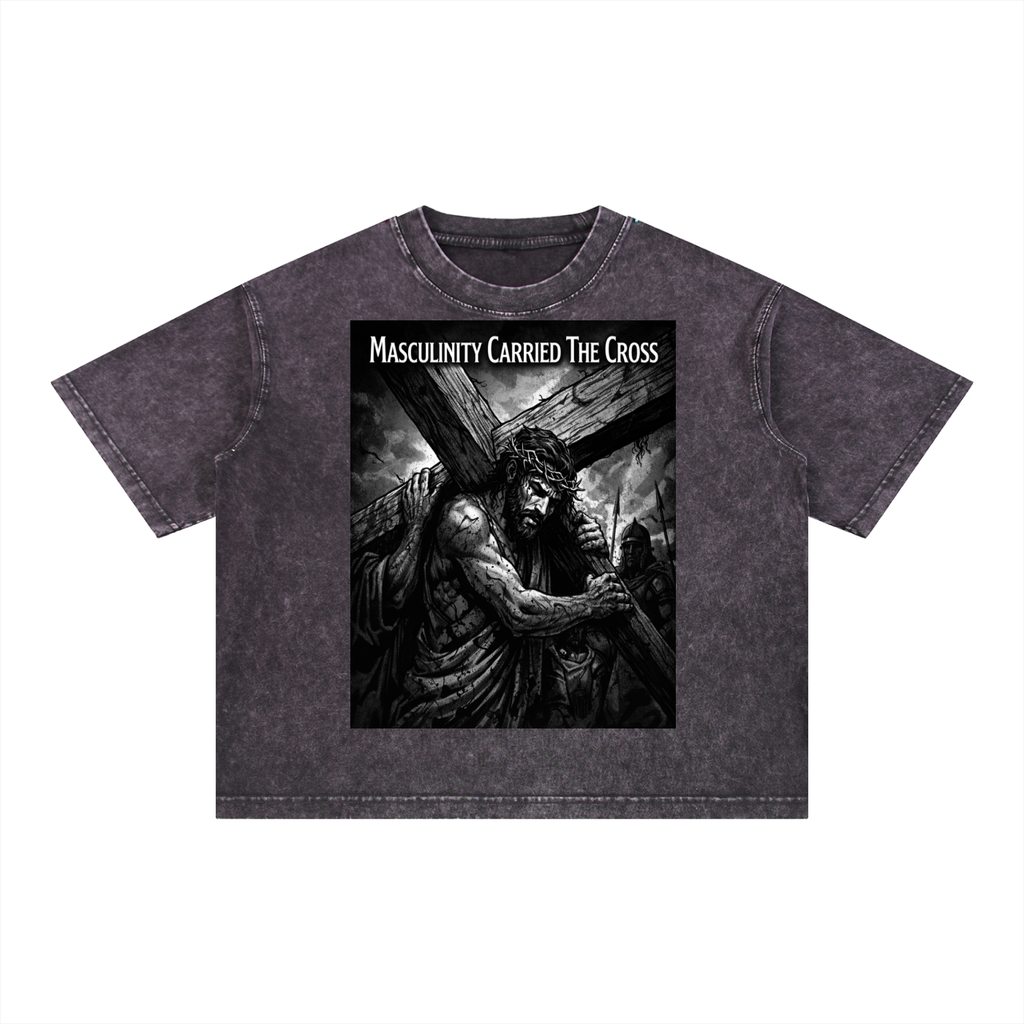 Mineral Wash Boxy Cotton T-Shirt