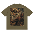 Jesus vs Satan Streetwear Loose Drop Shoulder