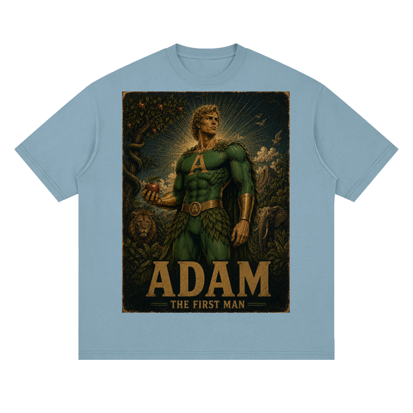 Adam Heroic Streetwear Loose Drop Shoulder T-Shirt