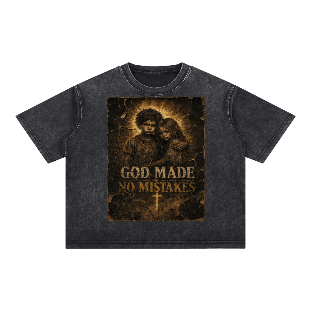 Mineral Wash Boxy Cotton T-Shirt