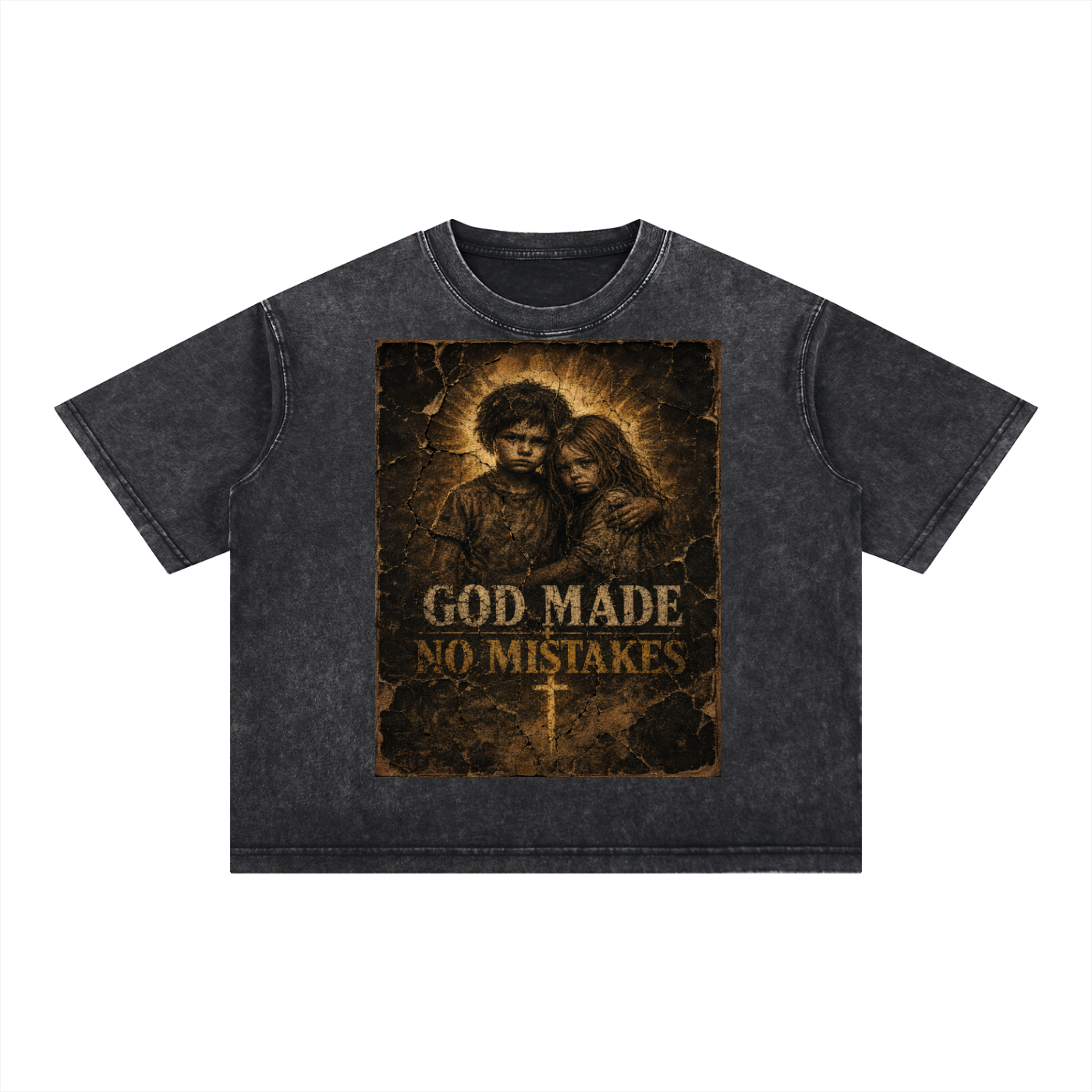 Mineral Wash Boxy Cotton T-Shirt