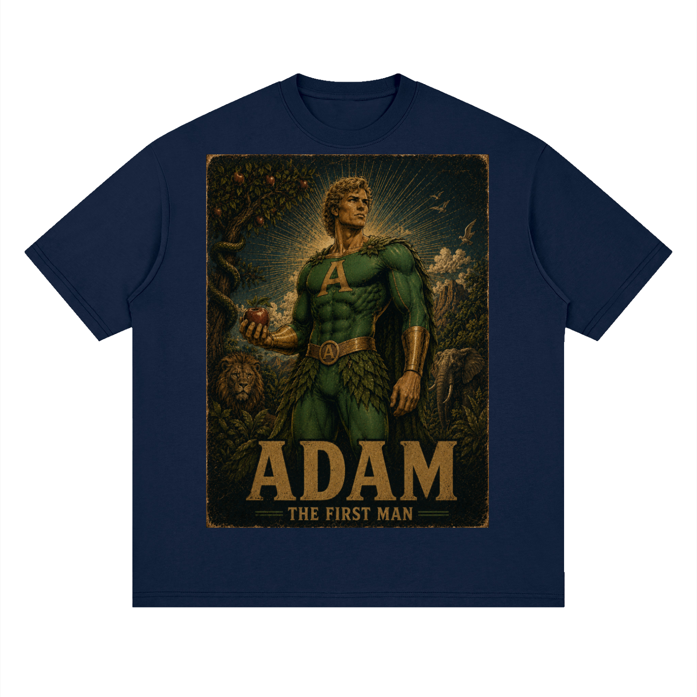 Adam Heroic Streetwear Loose Drop Shoulder T-Shirt