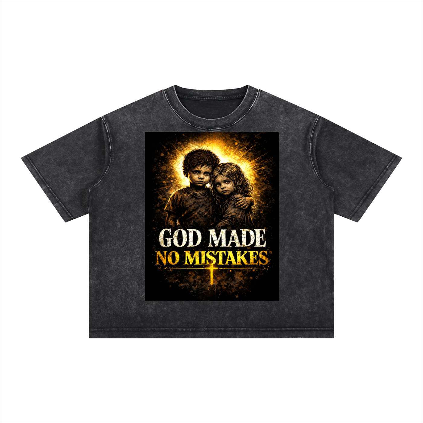 Mineral Wash Boxy Cotton T-Shirt
