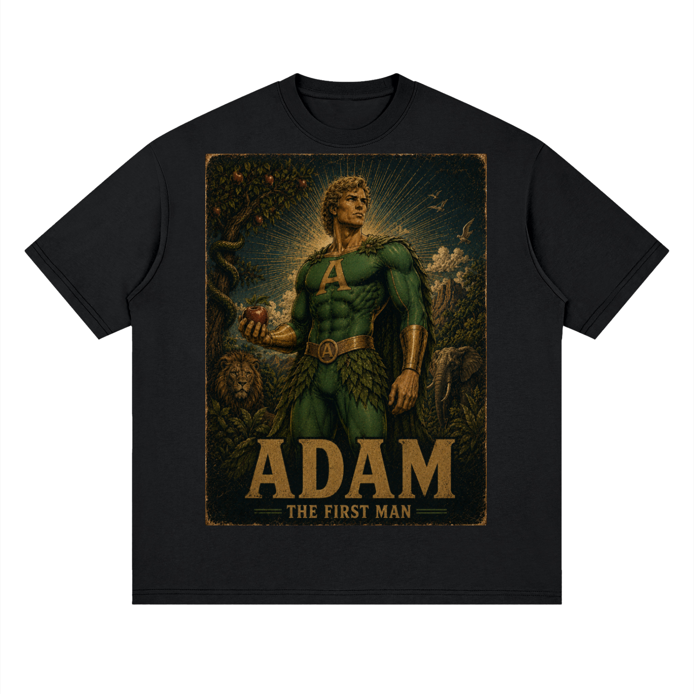 Adam Heroic Streetwear Loose Drop Shoulder T-Shirt