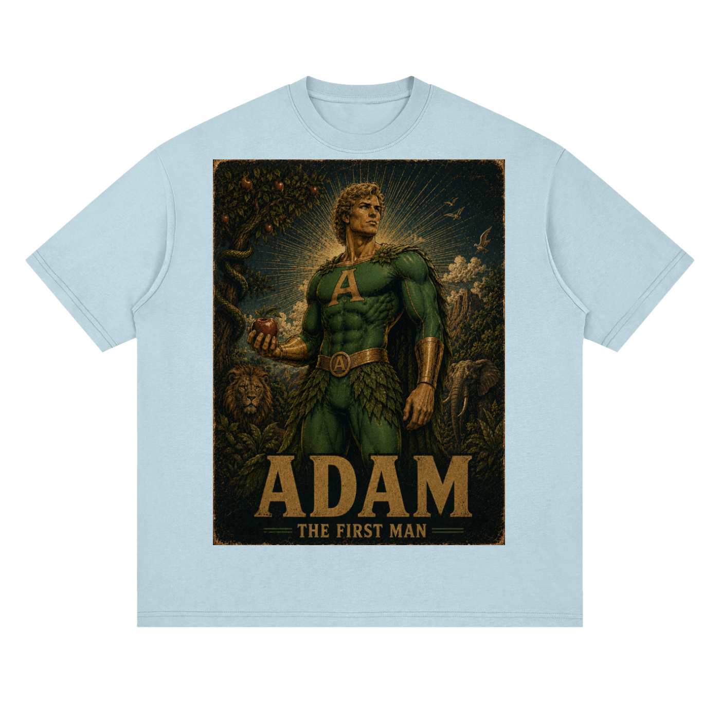 Adam Heroic Streetwear Loose Drop Shoulder T-Shirt