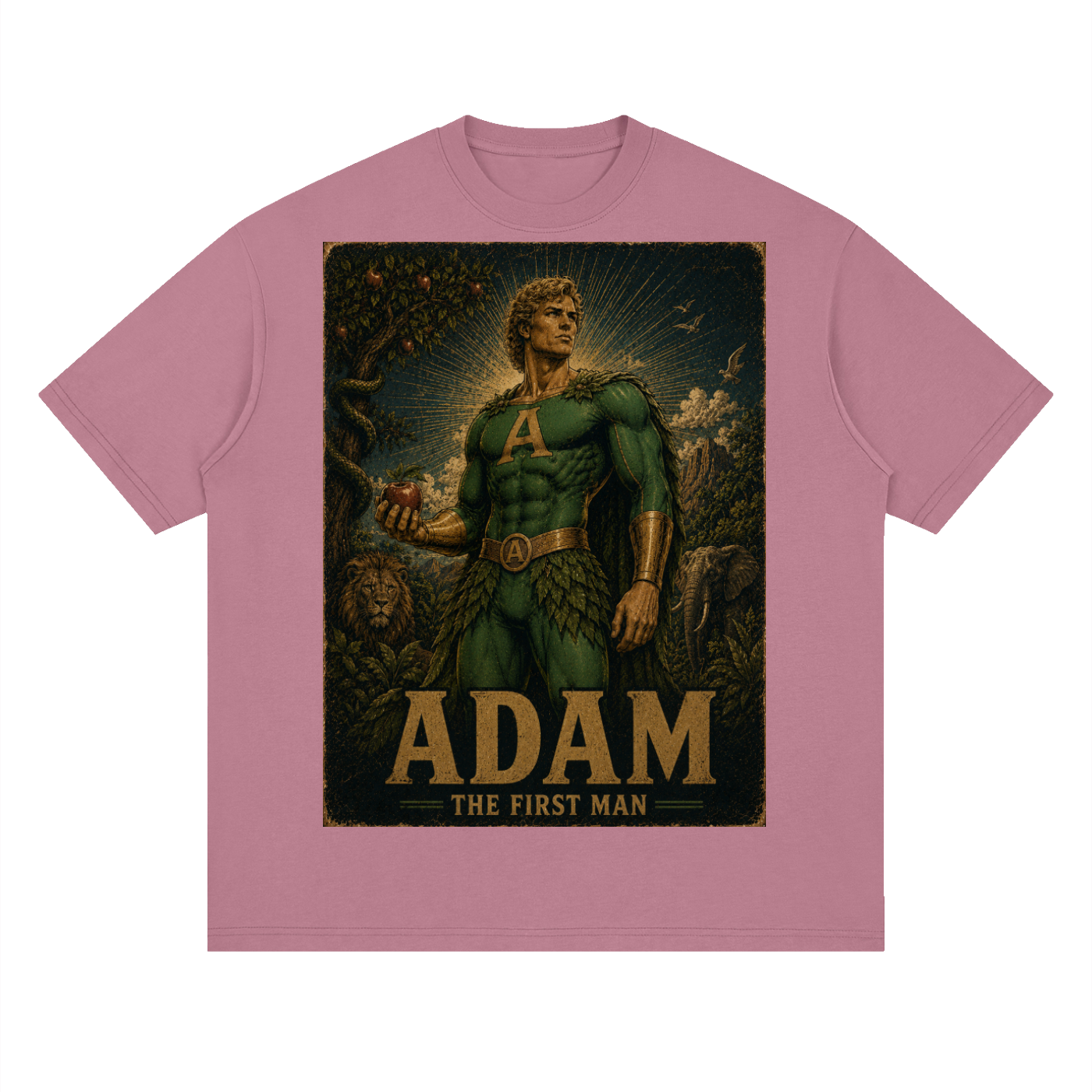 Adam Heroic Streetwear Loose Drop Shoulder T-Shirt