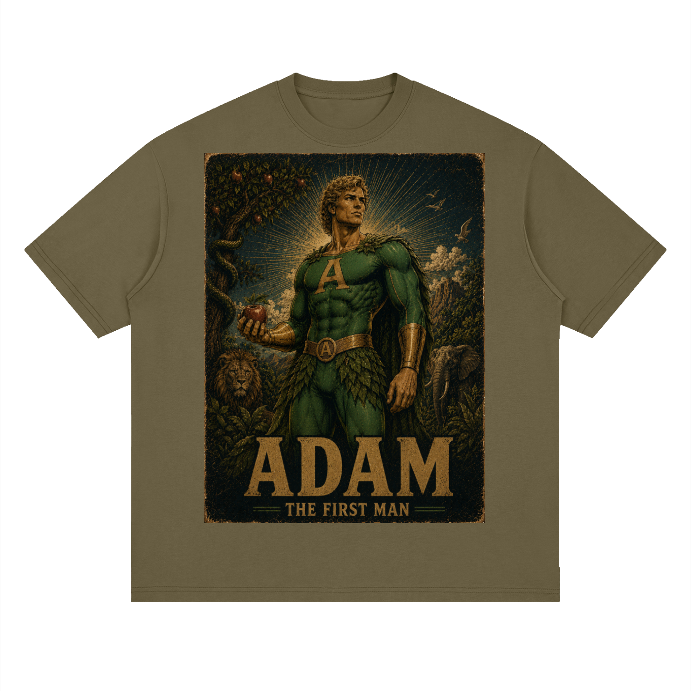 Adam Heroic Streetwear Loose Drop Shoulder T-Shirt