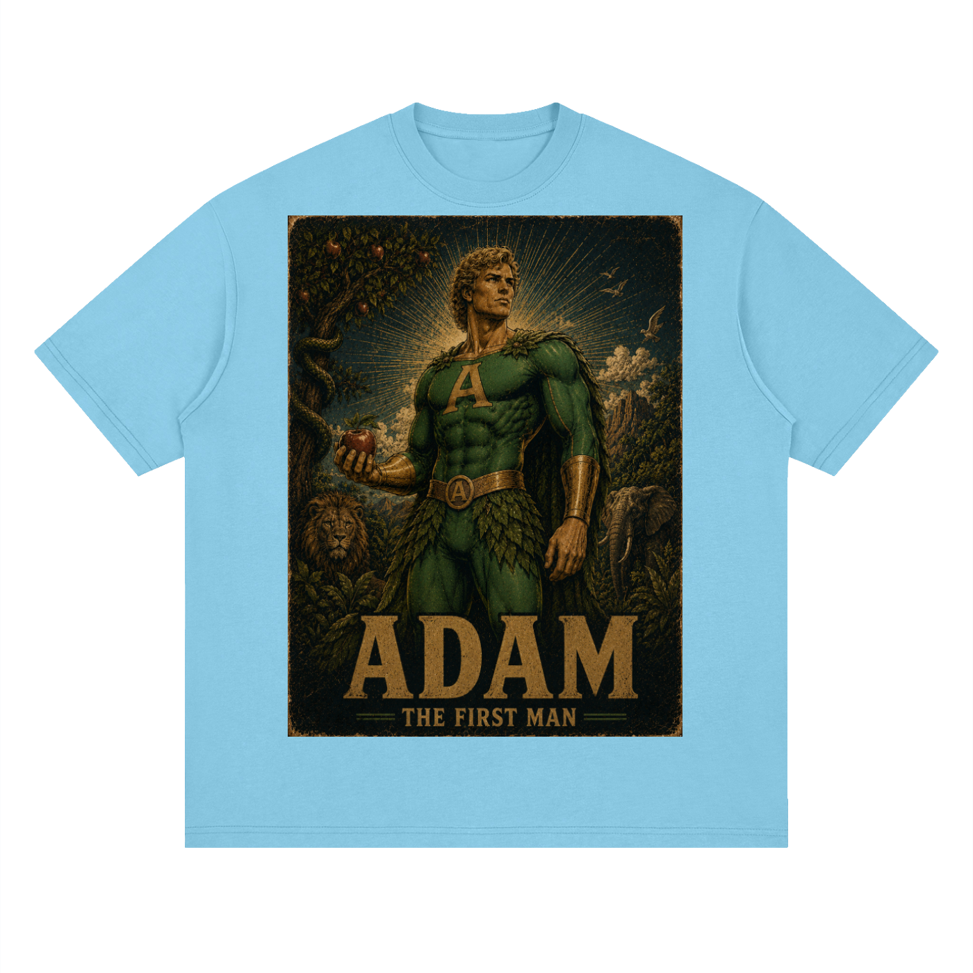 Adam Heroic Streetwear Loose Drop Shoulder T-Shirt