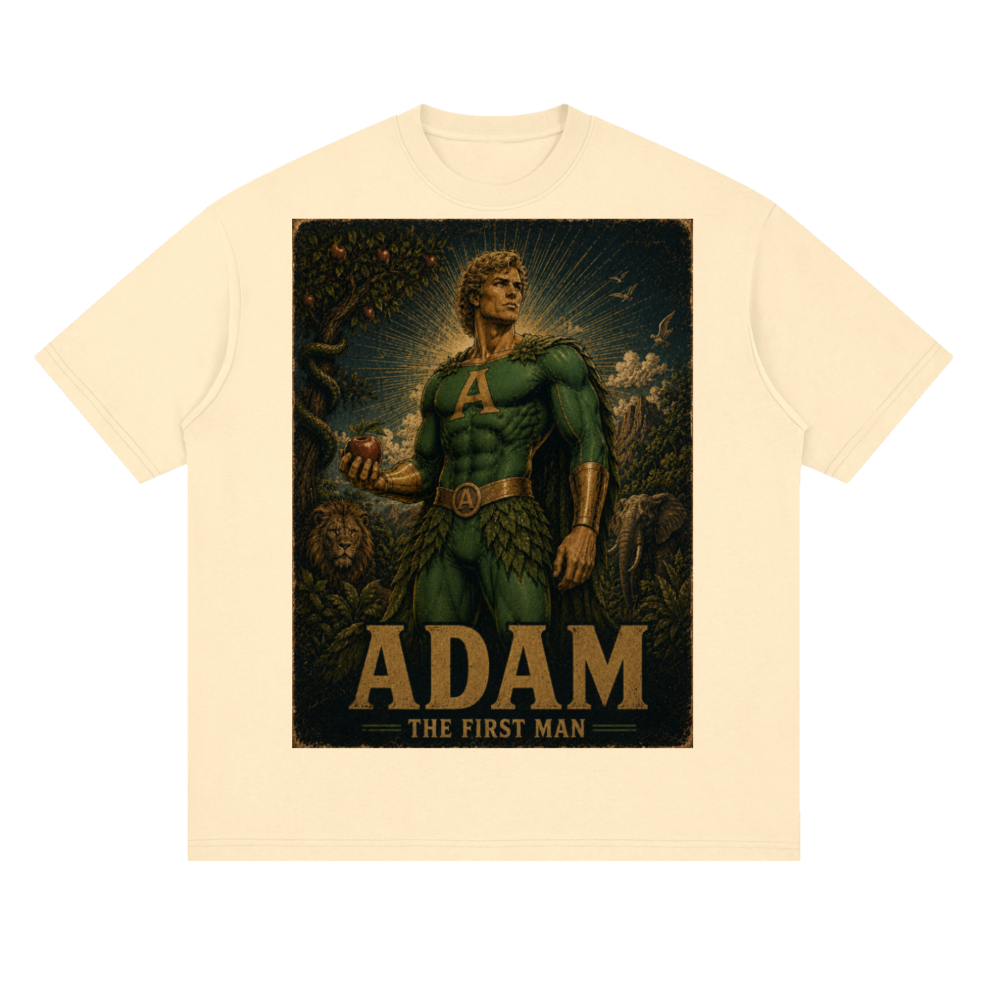 Adam Heroic Streetwear Loose Drop Shoulder T-Shirt